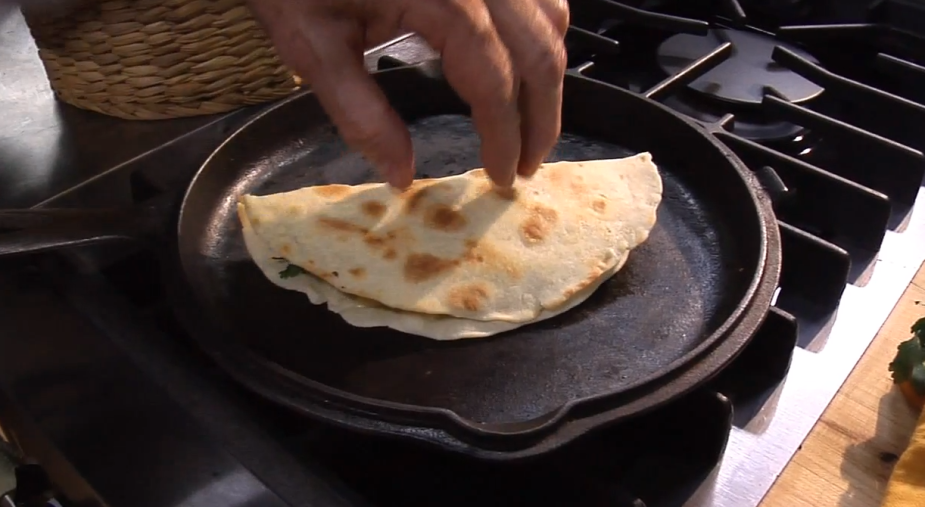 Luxurious Rustic Griddle-Baked Quesadillas