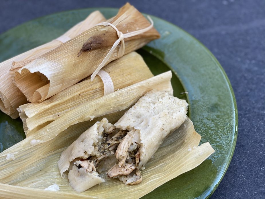 Green Chile Chicken Tamales